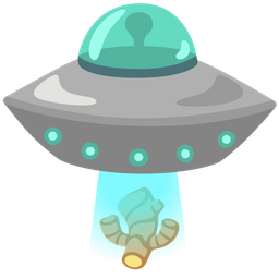 ginger root and flying saucer