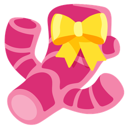 ginger root and heart with ribbon