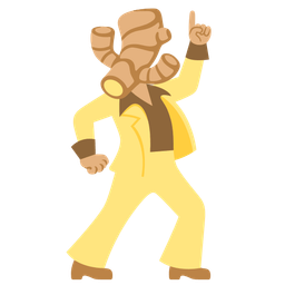 ginger root and mirror ball