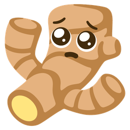 ginger root and pleading face