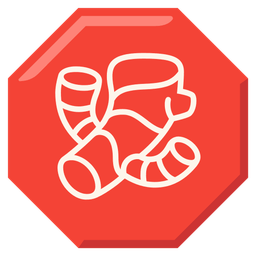 ginger root and stop sign