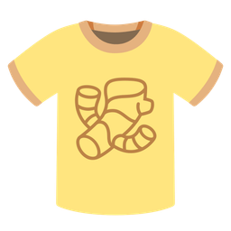 ginger root and t-shirt