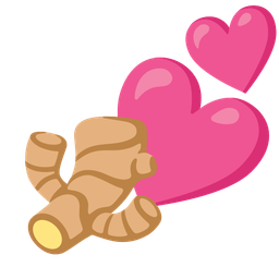 ginger root and two hearts