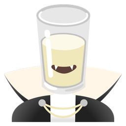 Glass of milk and Bat