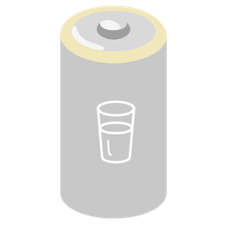 Glass of milk and Battery