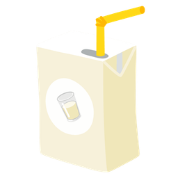 Glass of milk and Beverage box