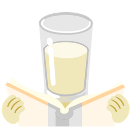 Glass of milk and Books