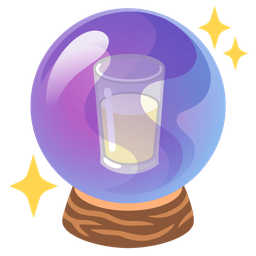 Glass of milk and Crystal ball