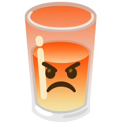 Glass of milk and Enraged face