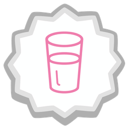 Glass of milk and Fish cake with swirl