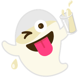 Glass of milk and Ghost