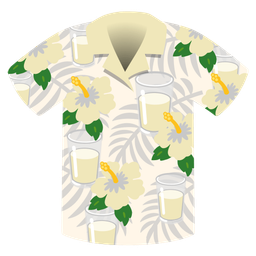 Glass of milk and Hibiscus