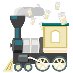 Glass of milk and Locomotive