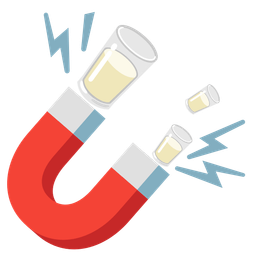 Glass of milk and Magnet