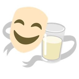 Glass of milk and Performing arts