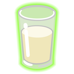 Glass of milk and Radioactive