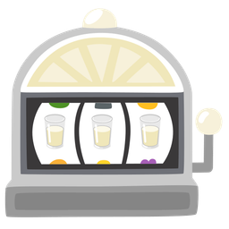 Glass of milk and Slot machine