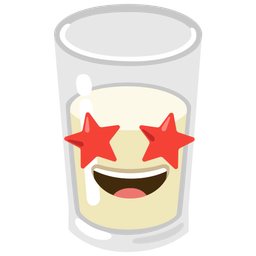 Glass of milk and Star-struck