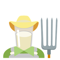 Glass of milk and Tractor