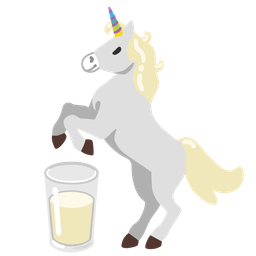 Glass of milk and Unicorn