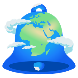 Globe showing Europe-Africa and Bell