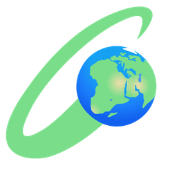 Globe showing Europe-Africa and Boomerang