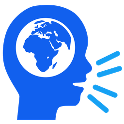 Globe showing Europe-Africa and Bust in silhouette