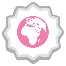 Globe showing Europe-Africa and Fish cake with swirl