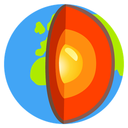 Globe showing Europe-Africa and Rock