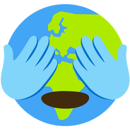 Globe showing Europe-Africa and See-no-evil monkey