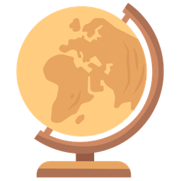 Globe showing Europe-Africa and Wood