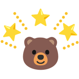 glowing star and bear