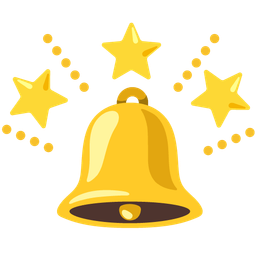 glowing star and bell