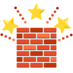 glowing star and brick