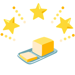 glowing star and butter