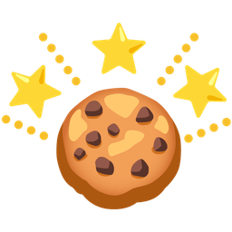 glowing star and cookie