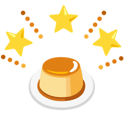 glowing star and custard