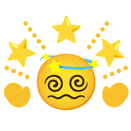 glowing star and dizzy