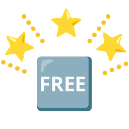 glowing star and FREE button