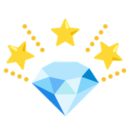 glowing star and gem stone