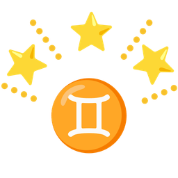 glowing star and Gemini