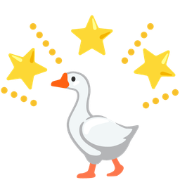 glowing star and goose
