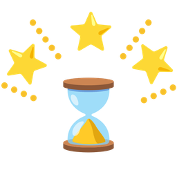 glowing star and hourglass done