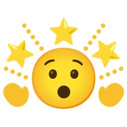 glowing star and hushed face