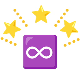 glowing star and infinity