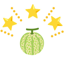 glowing star and melon