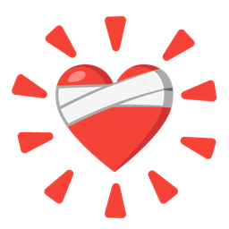 glowing star and mending heart