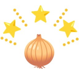 glowing star and onion