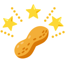 glowing star and peanuts
