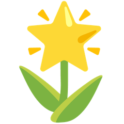 glowing star and tulip